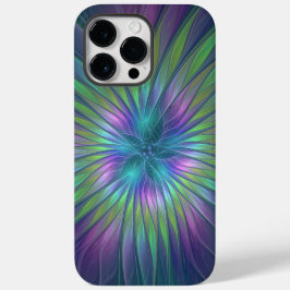 Colorful Shiny Fantasy Flower Abstract Fractal Art Case-Mate iPhone 14 Pro Max Hoesje