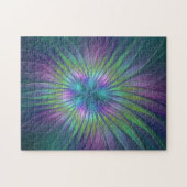 Colorful Shiny Fantasy Flower Abstract Fractal Art Legpuzzel (Horizontaal)