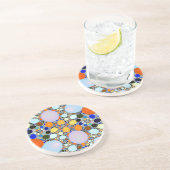 Colorful Shiny Stones Terrazzo Onderzetter (Zijkant)