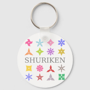Colorful Shuriken Sleutelhanger