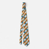 Colorful Silk Jesus Foulard Stropdas (Achterkant)