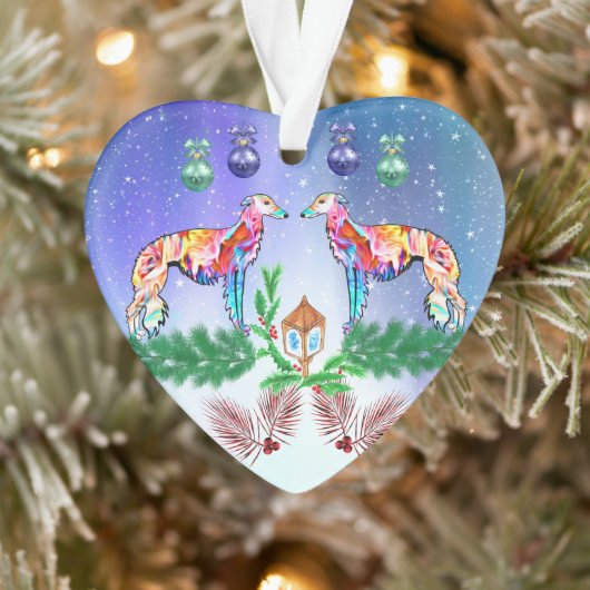 Colorful Silken Windhound Ornament (Boom)