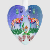 Colorful Silken Windhound Ornament (voorkant)