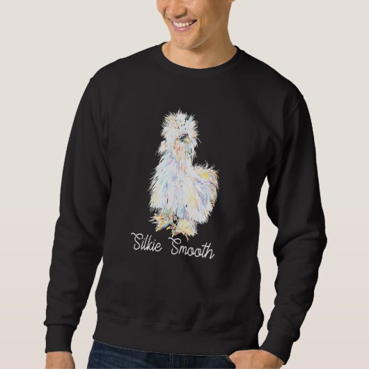 Colorful Silkies Smooth Sikie Chick Fluffy Chicken Trui (Voorkant)