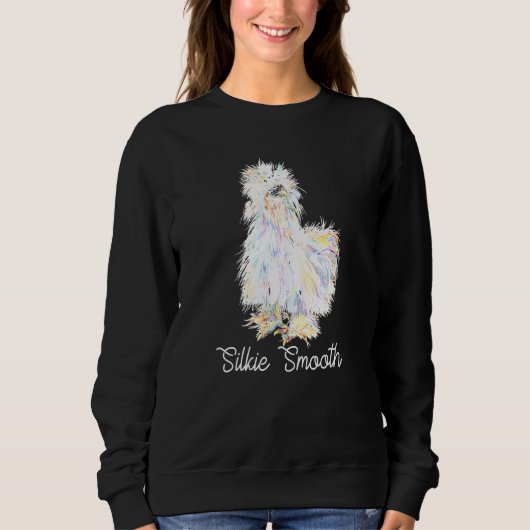 Colorful Silkies Smooth Sikie Chick Fluffy Chicken Trui (Voorkant)