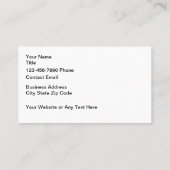 Colorful Simple Business Cards Design Template Visitekaartje (Achterkant)
