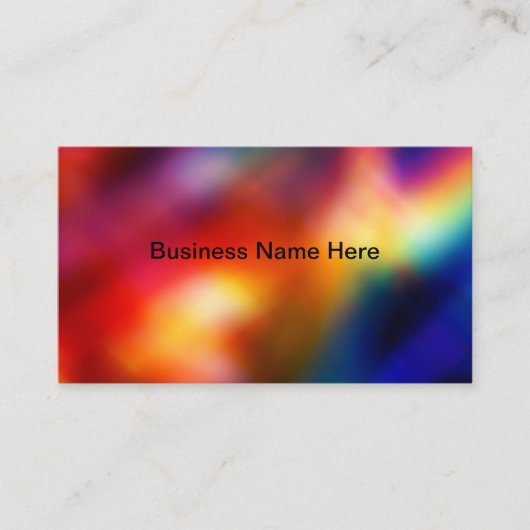 Colorful Simple Business Cards Design Template Visitekaartje (Voorkant)