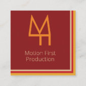 Colorful Simple Elegance Vierkante Visitekaartje (Voorkant)