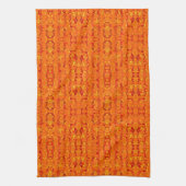 Colorful Sinaasappel Aztek Kitchen Towel Theedoek (Verticaal)