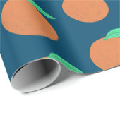 Colorful Sinaasappels Fruity Fun Citrus Pattern Na Cadeaupapier (Rol Hoek)