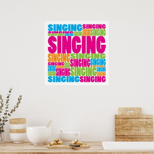 Colorful Singing Poster (Keuken)