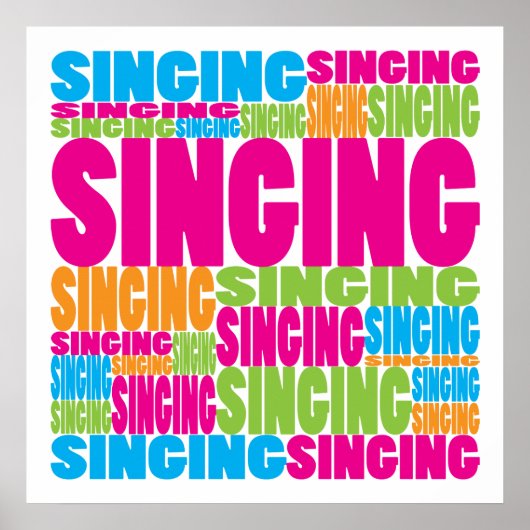 Colorful Singing Poster (Voorkant)