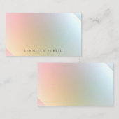 Colorful Sjabloon Elegant Modern minimalist (Voorkant / Achterkant)