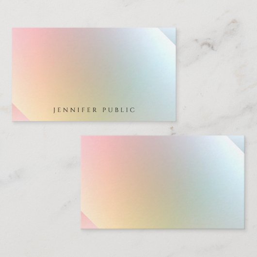 Colorful Sjabloon Elegant Modern minimalist (Voorkant / Achterkant)