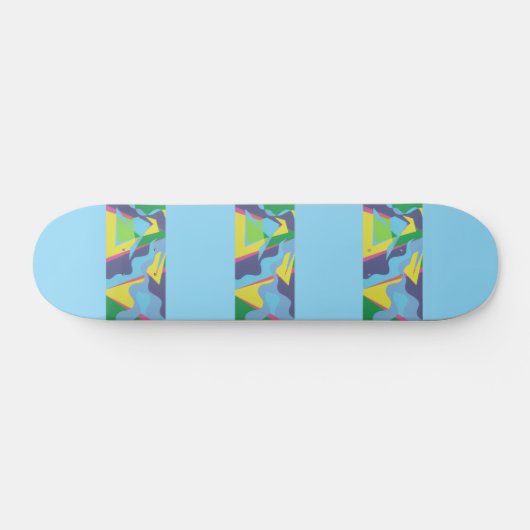 Colorful Skateboard Deck (Horizontaal)