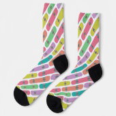 Colorful Skateboard Patroon Sokken (Links)