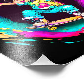 COLORFUL SKATER FUN! FOTO AFDRUK (Hoek)