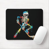 Colorful Skeleton Hockey Ice Cream Drip Player Muismat (Met muis)