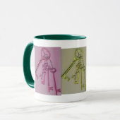 Colorful Skeleton Keys Mok (Voorkant links)