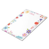 Colorful Sketch Scribble Funny personalized  Notitieblok (Schuin)