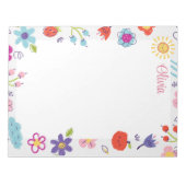 Colorful Sketch Scribble Funny personalized  Notitieblok (Voorkant)