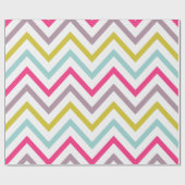 Colorful Skinny Chevron Pattern-pakpapier Cadeaupapier (Vlak)