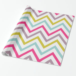 Colorful Skinny Chevron Pattern-pakpapier Cadeaupapier
