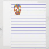 Colorful Skull (Voorkant / Achterkant)