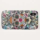 Colorful Skull & Black Swirls Case-Mate iPhone Hoesje (Achterkant (horizontaal))