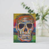 Colorful Skull Briefkaart (Staand voorkant)