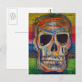 Colorful Skull Briefkaart (Voorkant / Achterkant)