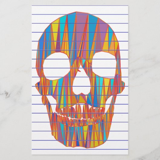 Colorful Skull Briefpapier (Voorkant)