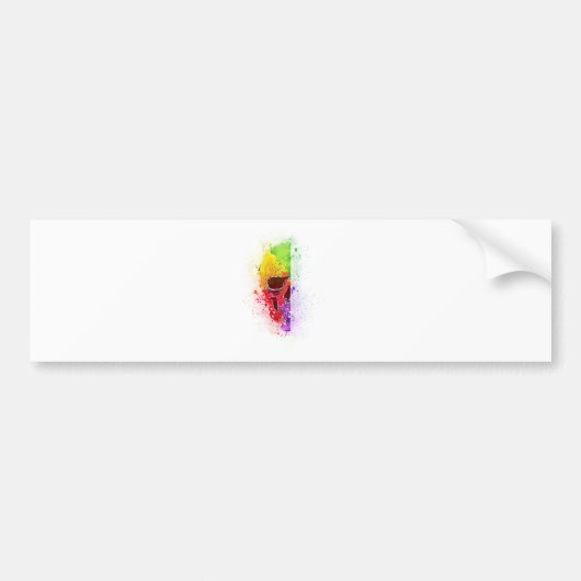 Colorful Skull - Caveira Colorida Bumpersticker (Voorkant)