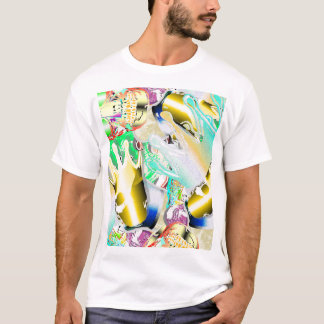 Colorful Skull Collage - T-shirt