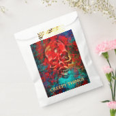 Colorful skull. Creepy Things  Bedankzakje (Gezegeld)