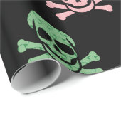 Colorful Skull & Crossbones Cadeaupapier (Rol Hoek)