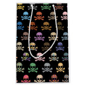 Colorful Skull & Crossbones Medium Cadeauzakje (Voorkant)
