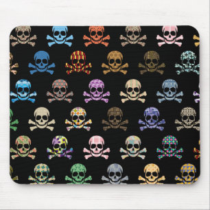 Colorful Skull & Crossbones Muismat