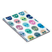 Colorful Skull Cute Pattern Notitieboek (Rechterzijde)