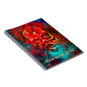 Colorful skull. Personalized Notitieboek (Rechterzijde)