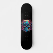 Colorful Skull Persoonlijk Skateboard (Voorkant)