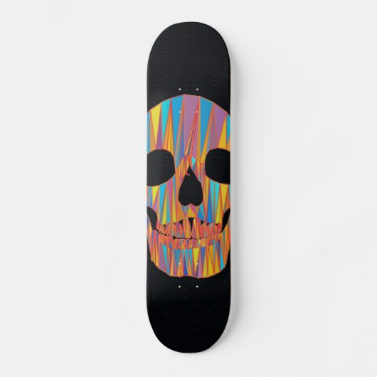 Colorful Skull Skateboard (Voorkant)