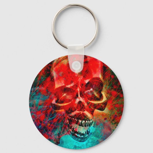 Colorful skull sleutelhanger (Voorkant)