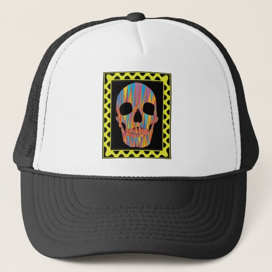 Colorful Skull Trucker Pet (Voorkant)