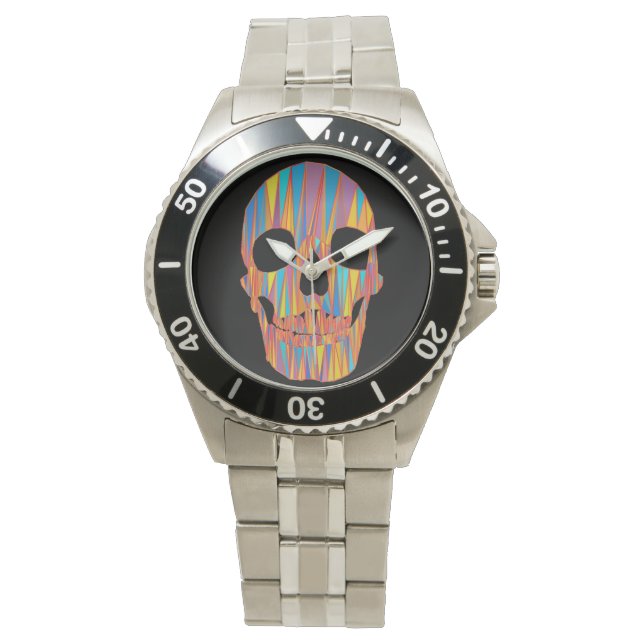 Colorful Skull Watch Horloge (Voorkant)