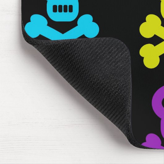 Colorful Skulls Muismat (Hoek)