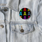 Colorful Skulls Ronde Button 5,7 Cm (In situ)