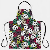 Colorful Skulls Schort (Voorkant)