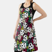 Colorful Skulls Schort (Insitu)