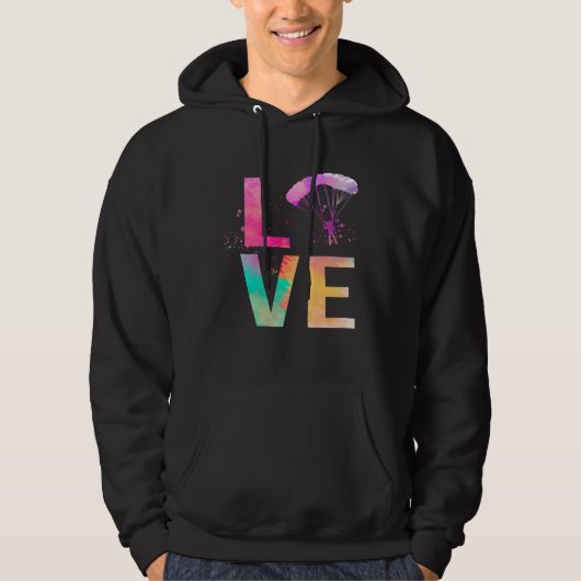 Colorful Skydiving Mom  Skydiving Hoodie (Voorkant)
